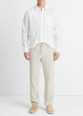 VINCE | Lightweight Hemp Pant in Trousers - PUMICE ROCK