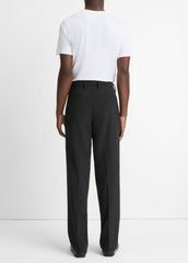 VINCE | Louie Relaxed Pleated Trouser in Trousers - BLACK