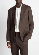 VINCE | Wool-Silk Relaxed Sport Coat in Blazers - BROWN