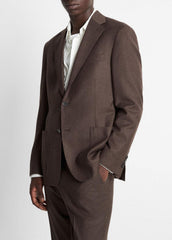 VINCE | Wool-Silk Relaxed Sport Coat in Blazers - BROWN