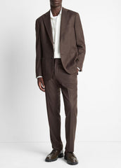 VINCE | Wool-Silk Relaxed Sport Coat in Blazers - BROWN