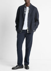 VINCE | Italian Splittable Wool-Blend Blazer in Jackets & Outerwear - COASTAL BLUE