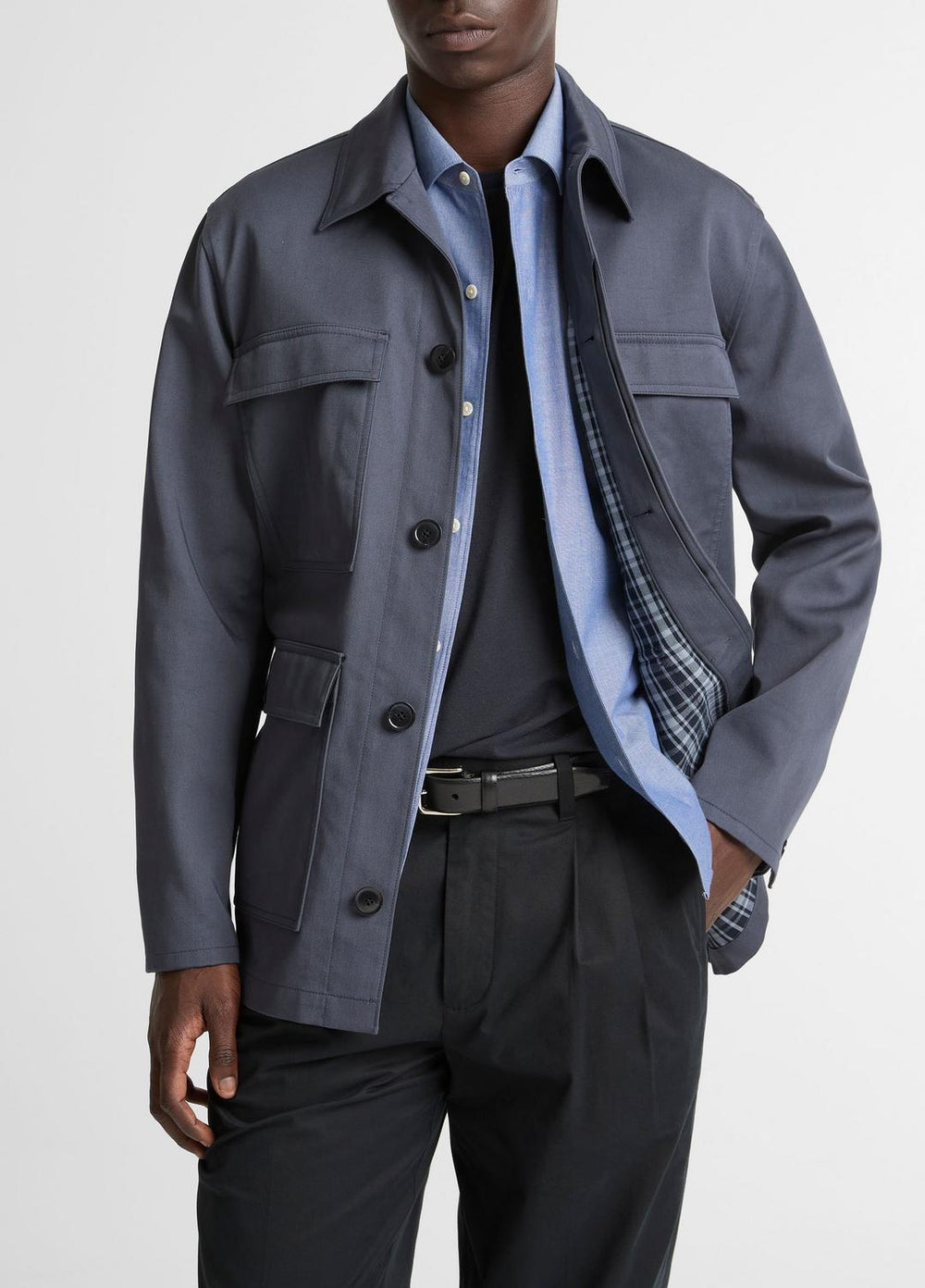 VINCE | Brushed Cotton Twill Chore Coat in Coats - STUDIO