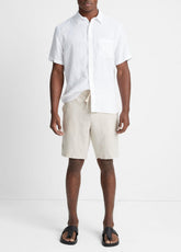 VINCE | Hemp Drawstring Short in Shorts - PUMICE ROCK