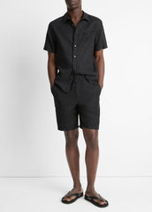 VINCE | Hemp Drawstring Short in Shorts - BLACK