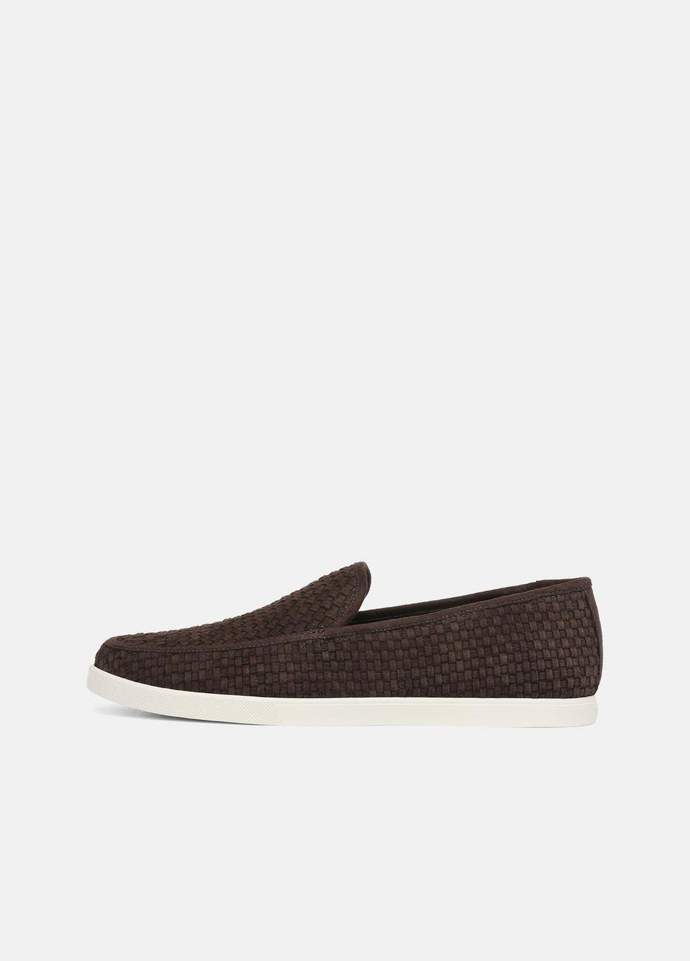 VINCE | Sonoma Woven Suede Loafer in Loafers - COCOA BROWN