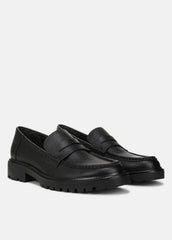 VINCE | Delmore Leather Lug-Sole Loafer in Loafers - BLACK