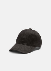 VINCE | Cashmere Baseball Cap in Scarves & Hats - HEATHER CHARCOAL
