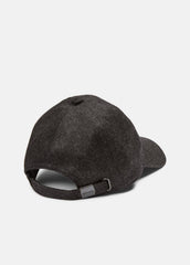 VINCE | Cashmere Baseball Cap in Scarves & Hats - HEATHER CHARCOAL