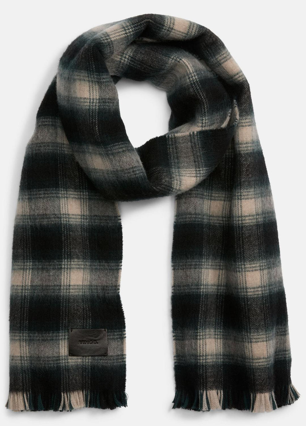 VINCE | Brushed Plaid Wool Scarf in Scarves & Hats - COUNTRY RACER