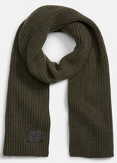 VINCE | Cashmere Shaker-Stitch Scarf in Scarves & Hats - HEATHER OLIVE