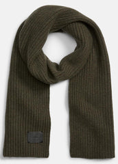 VINCE | Cashmere Shaker-Stitch Scarf in Scarves & Hats - HEATHER OLIVE