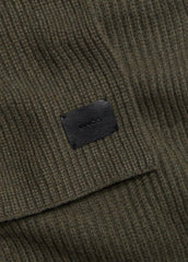 VINCE | Cashmere Shaker-Stitch Scarf in Scarves & Hats - HEATHER OLIVE