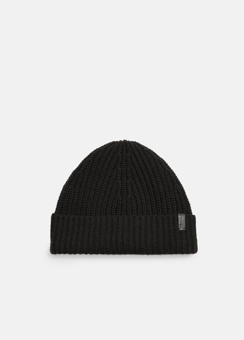 VINCE | Cashmere Shaker-Stitch Beanie in Scarves & Hats - BLACK