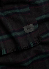 VINCE | Brushed Holme Plaid Wool Scarf in Scarves & Hats - BROWN