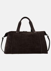 VINCE | Westmore Suede Duffle Bag in Bags - TOBACCO