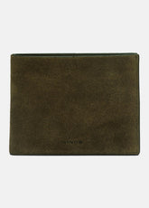 VINCE | Suede Bifold Wallet in Bags - DRIVER GREEN