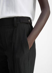 VINCE | Utility Tab-Detail Pull-On Pant in Pants & Shorts - BLACK