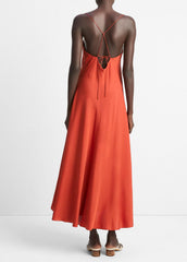 VINCE | Silk-Blend A-Line Slip Dress in Dresses & Skirts - BRICK ROSE