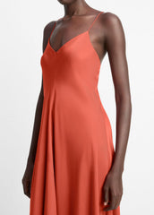 VINCE | Silk-Blend A-Line Slip Dress in Dresses & Skirts - BRICK ROSE