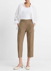 VINCE | Utility Tab-Detail Pull-On Pant in Pants & Shorts - TAPENADE
