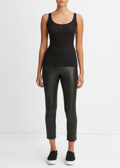 VINCE | Scoop Neck Tank in Shirts & Tees - BLACK