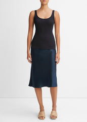 VINCE | Scoop Neck Tank in Shirts & Tees - COASTAL BLUE
