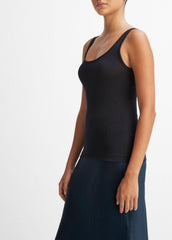 VINCE | Scoop Neck Tank in Shirts & Tees - COASTAL BLUE