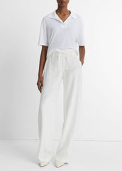 VINCE | Easy Cotton Polo Shirt in Shirts & Tees - OPTIC WHITE