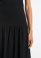 VINCE | Compact Drop-Waist Skirt in Dresses & Skirts - BLACK