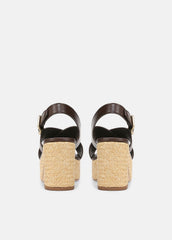 VINCE | Clementina Leather Platform Sandal in Shoes - CACAO BROWN