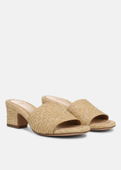 VINCE | Ariana Raffia Heeled Sandal in Shoes - TOASTED WHEAT