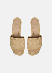 VINCE | Ariana Raffia Heeled Sandal in Shoes - TOASTED WHEAT