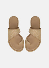VINCE | Lukas Raffia Sandal in Shoes - TOASTED WHEAT
