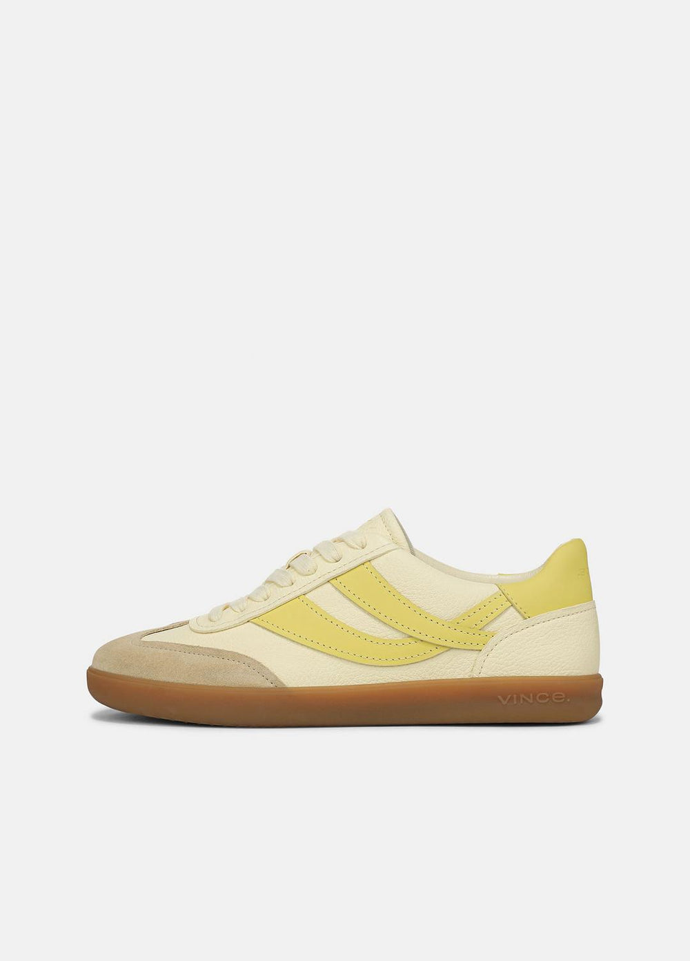 VINCE | Oasis Leather & Suede Sneaker in Shoes - SAND DUST/STRAW SEED/CHAMOMILE