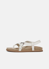 VINCE | Franca Leather Sandal in Shoes - MILK