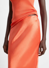 VINCE | Satin Maxi Skirt in Dresses & Skirts - BURNT ORCHID