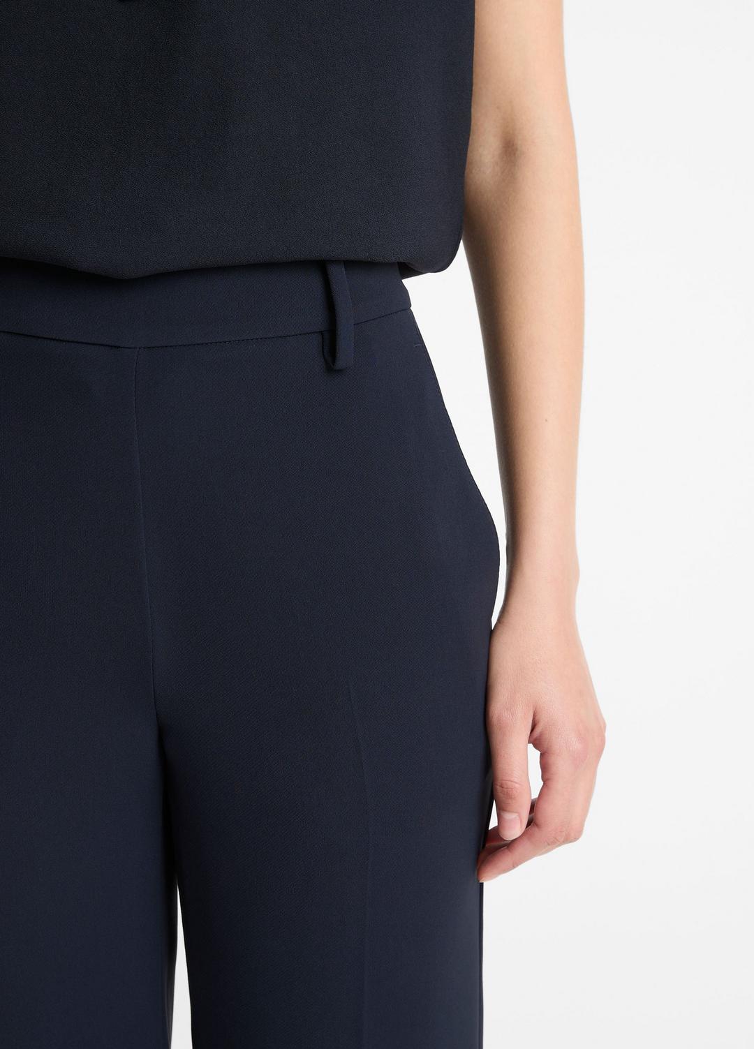 VINCE | Crepe Tapered Pull-On Pant in Trousers - COASTAL BLUE
