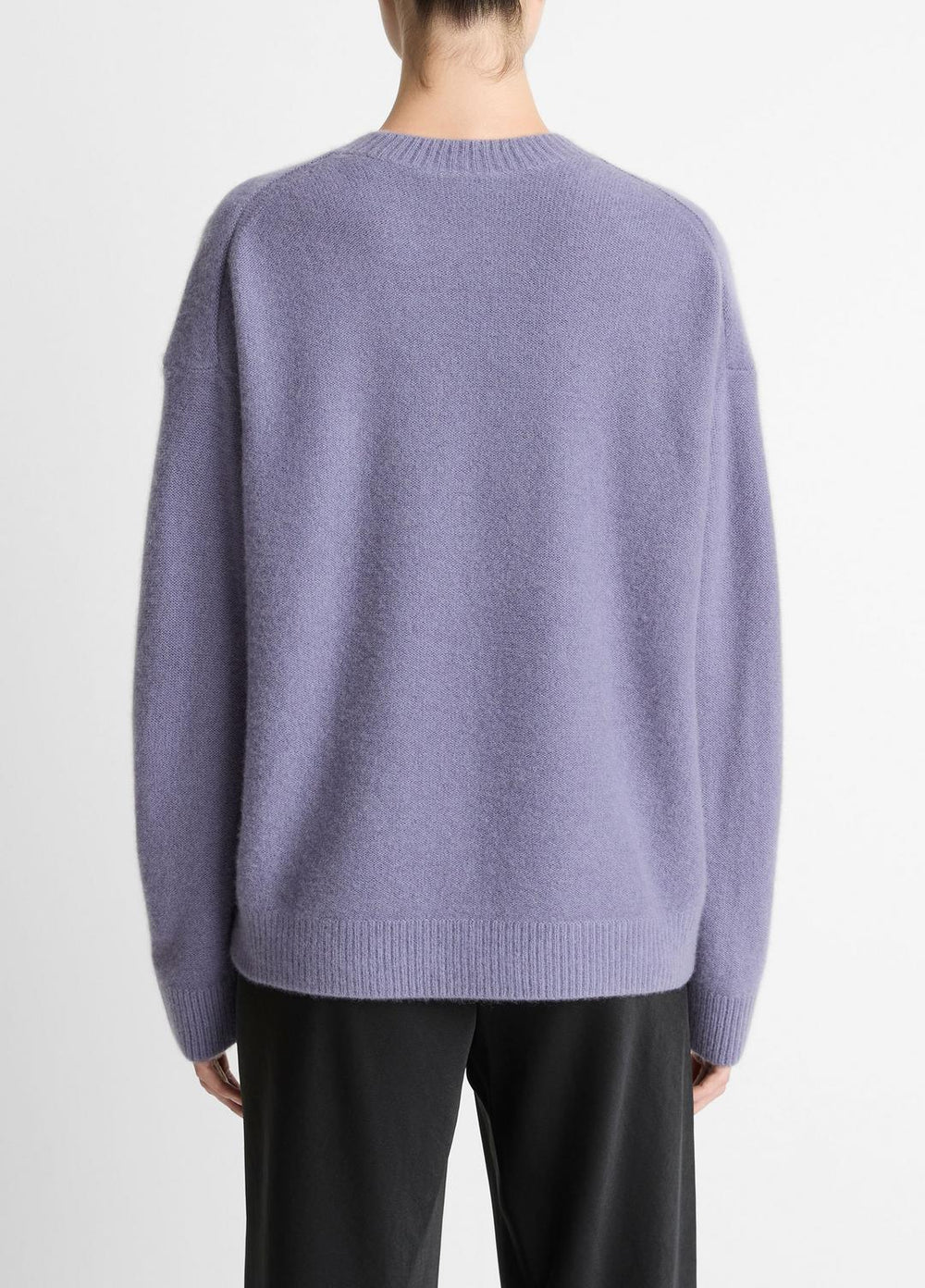 VINCE | Plush Cashmere Crew Neck Sweater in Crew Neck - MAUVE IRIS