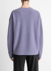VINCE | Plush Cashmere Crew Neck Sweater in Crew Neck - MAUVE IRIS