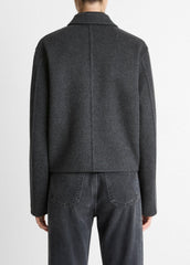 VINCE | Wool & Cashmere-Blend Short Jacket in Jackets - CHARCOAL