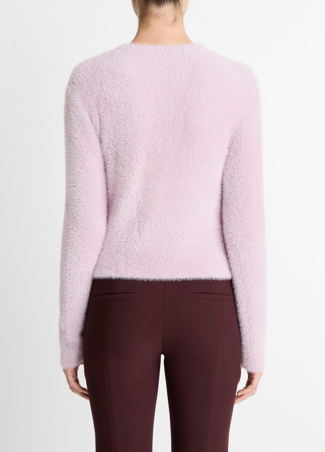 VINCE | Eyelash Crew Neck Sweater in Crew Neck - IRIS QUARTZ