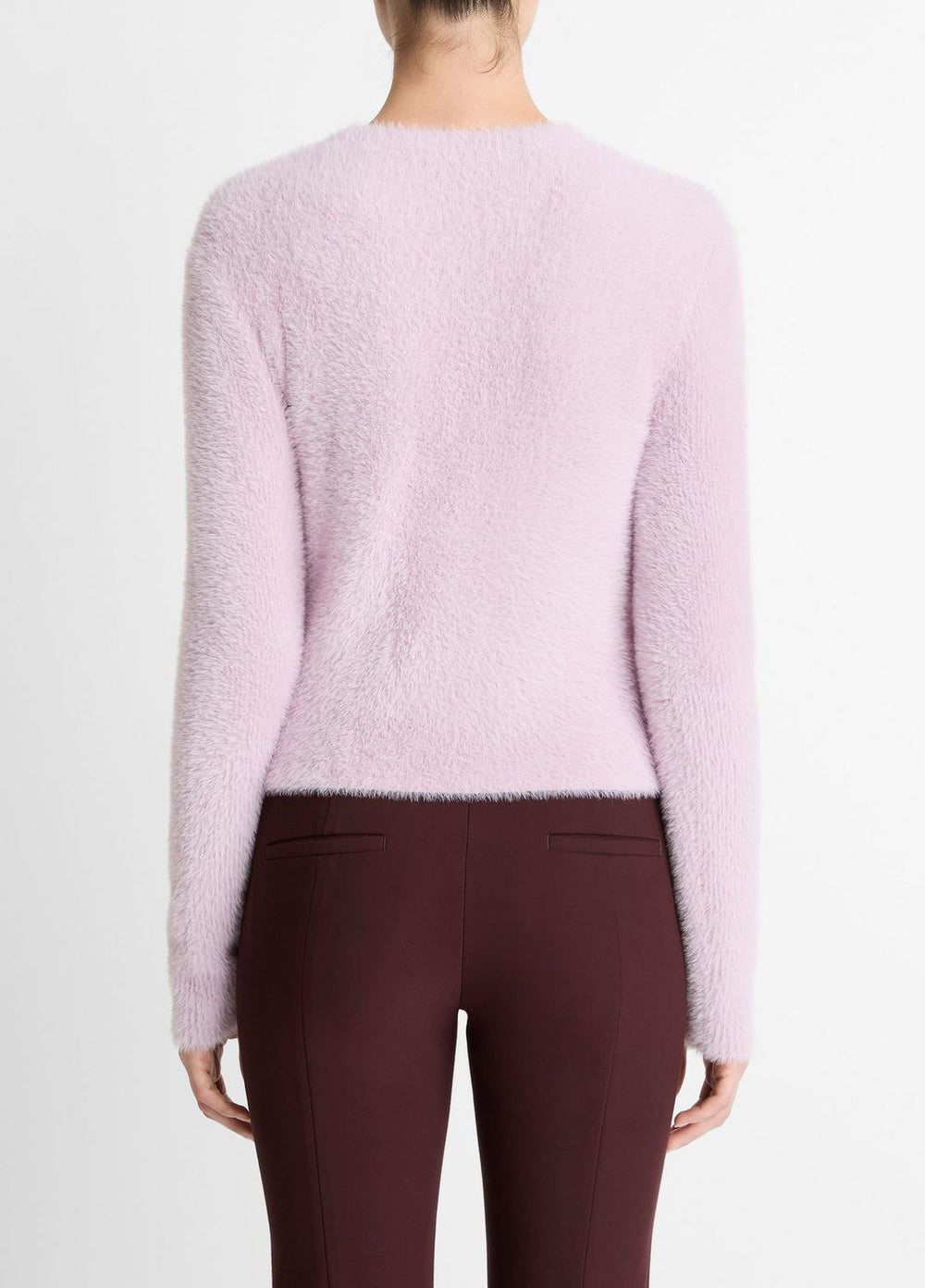 VINCE | Eyelash Crew Neck Sweater in Crew Neck - IRIS QUARTZ