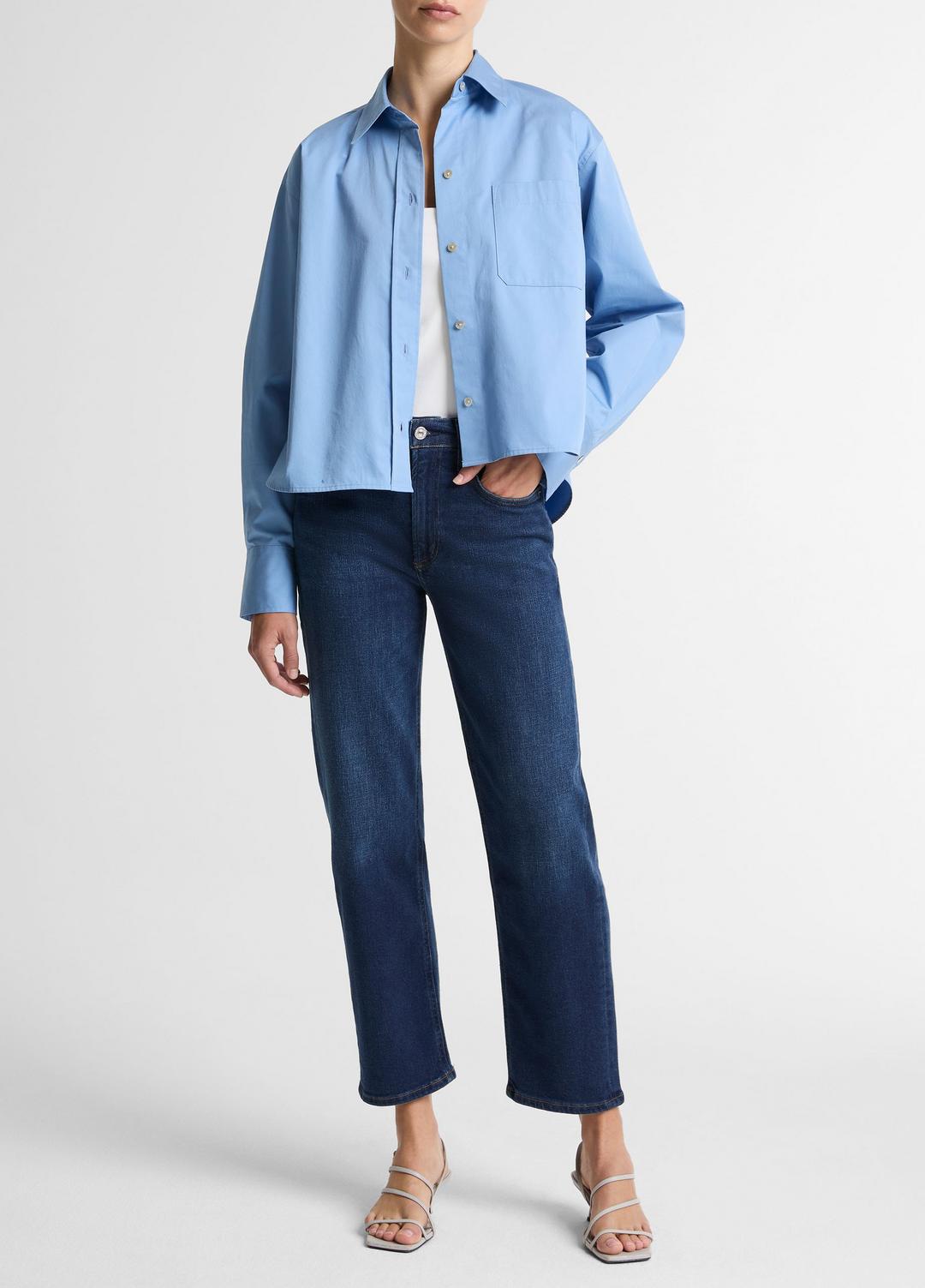 VINCE | Citizens of Humanity Delfina Straight-Leg Jean in Denim - PIERRE