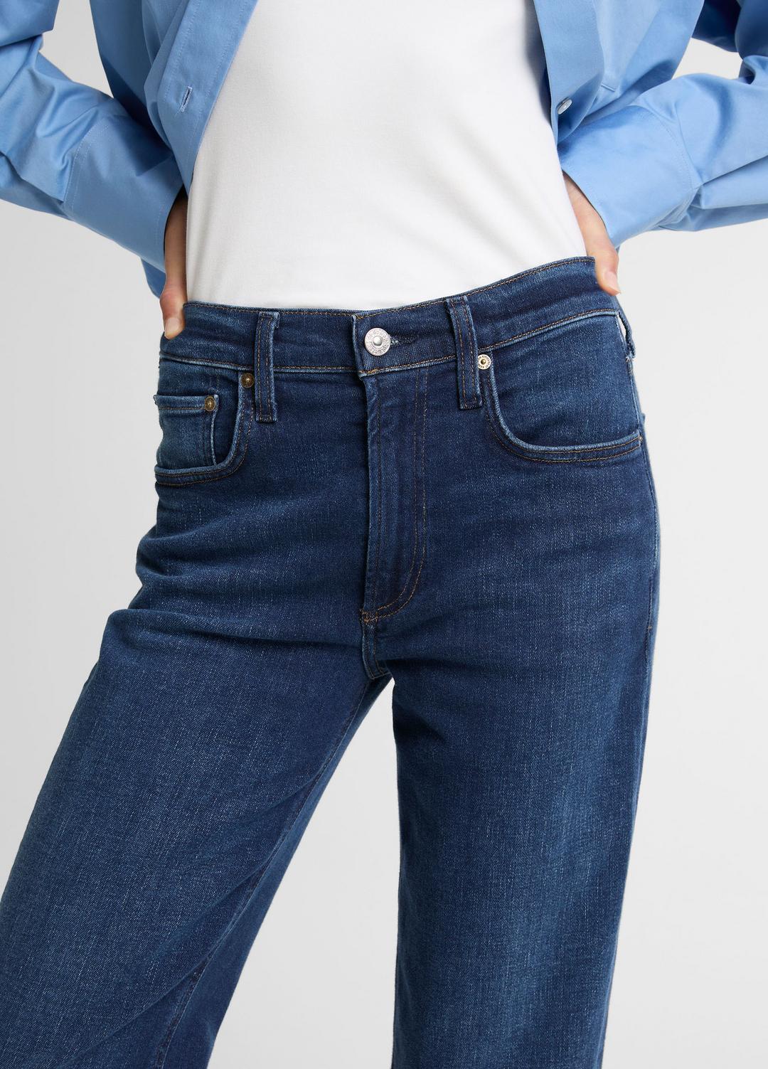 VINCE | Citizens of Humanity Delfina Straight-Leg Jean in Denim - PIERRE