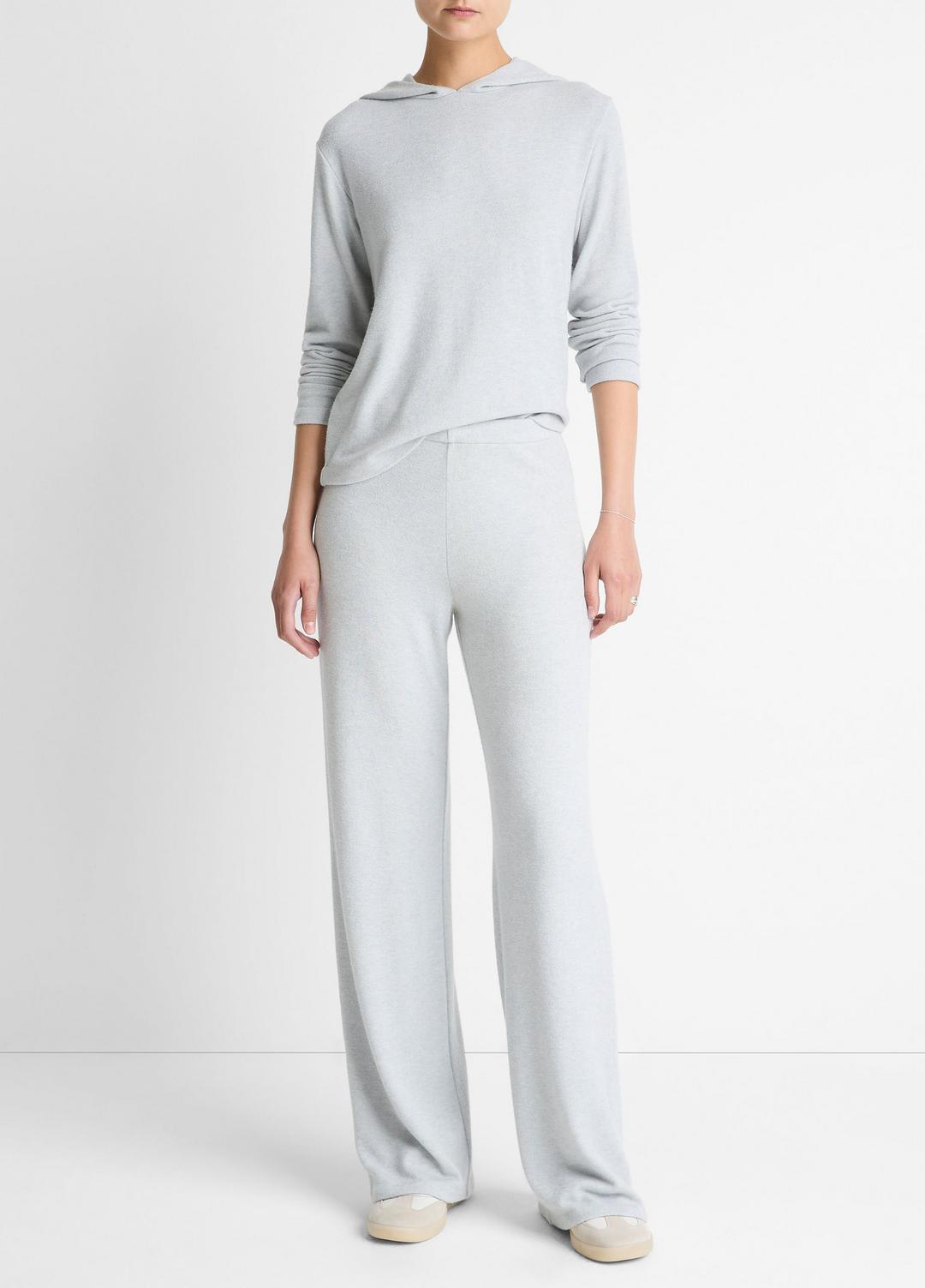 VINCE | Cozy Wide-Leg Pant in Wide Leg - HEATHER PALE GREY