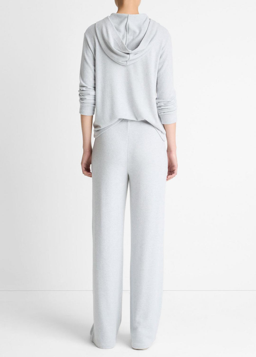 VINCE | Cozy Wide-Leg Pant in Wide Leg - HEATHER PALE GREY