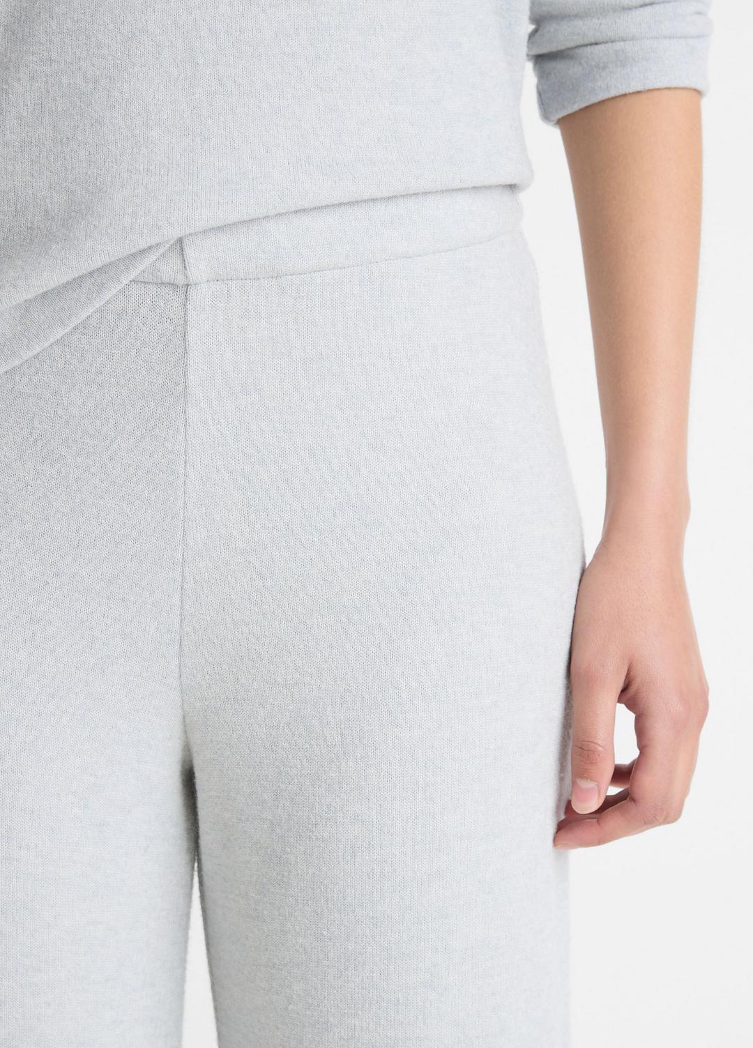 VINCE | Cozy Wide-Leg Pant in Wide Leg - HEATHER PALE GREY