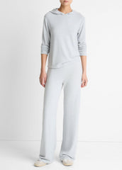 VINCE | Cozy Long-Sleeve Hoodie in Sweatshirts & Hoodies - HEATHER PALE GREY