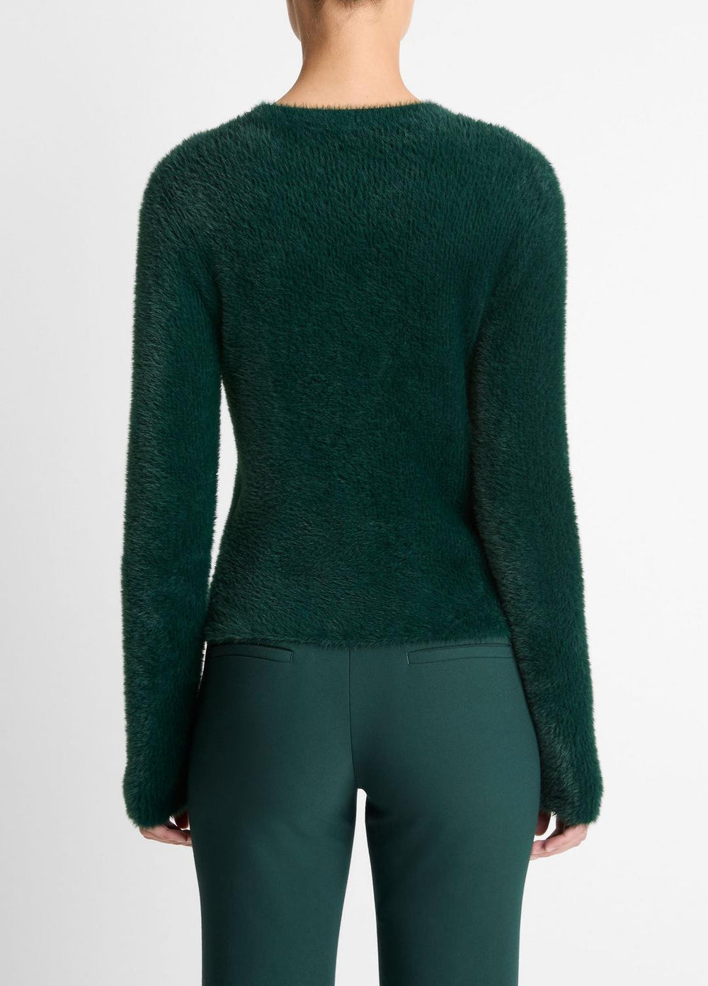VINCE | Eyelash Crew Neck Sweater in Crew Neck - JUNIPER